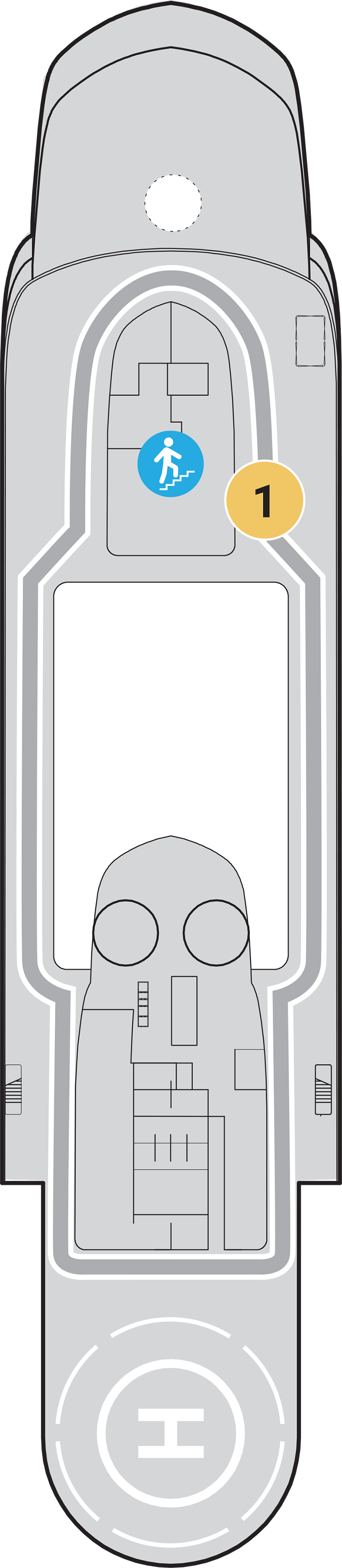 Deck 8 deck plan for World Navigator