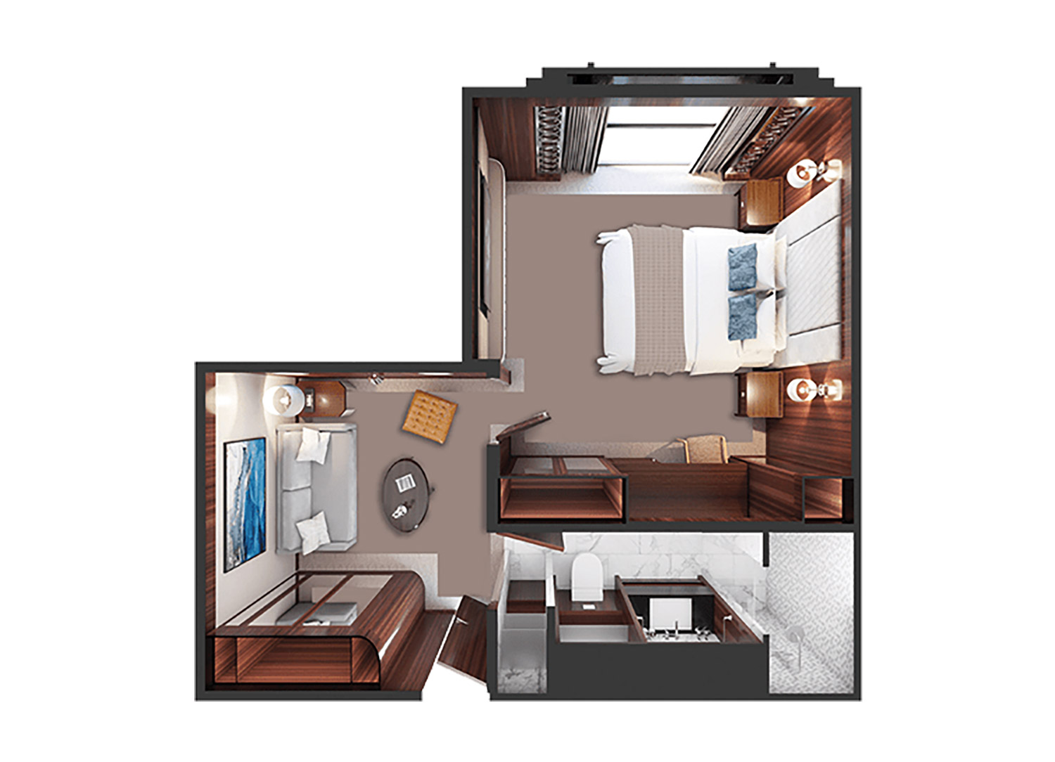 Horizon Deluxe Stateroom - Schematic