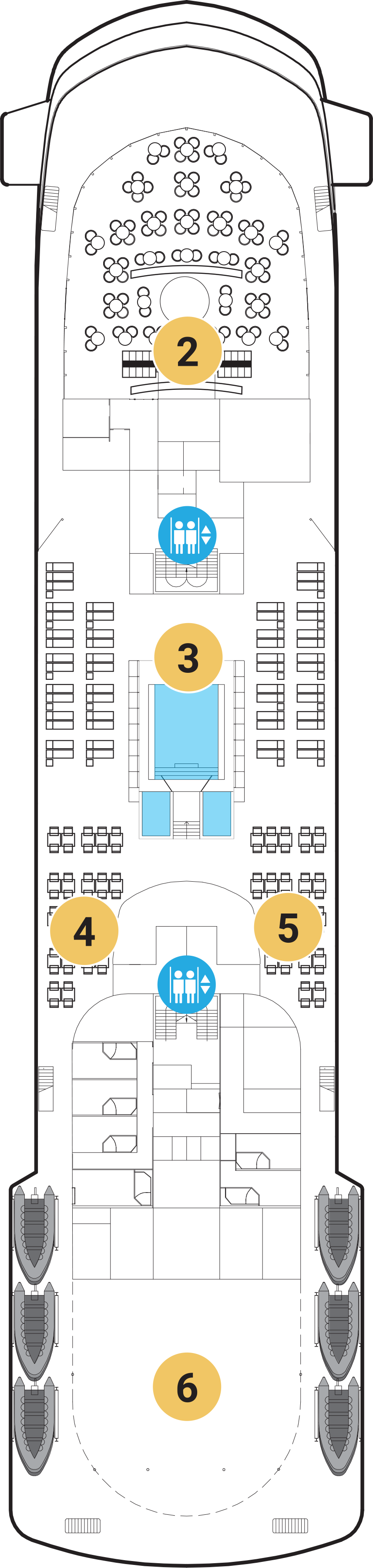 Deck 7 deck plan for World Voyager