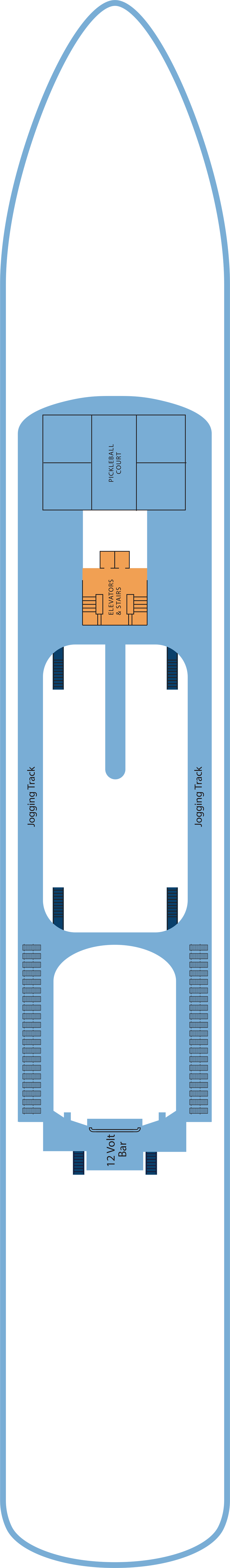 Banana Wind (Deck 12) deck plan for Margaritaville Paradise