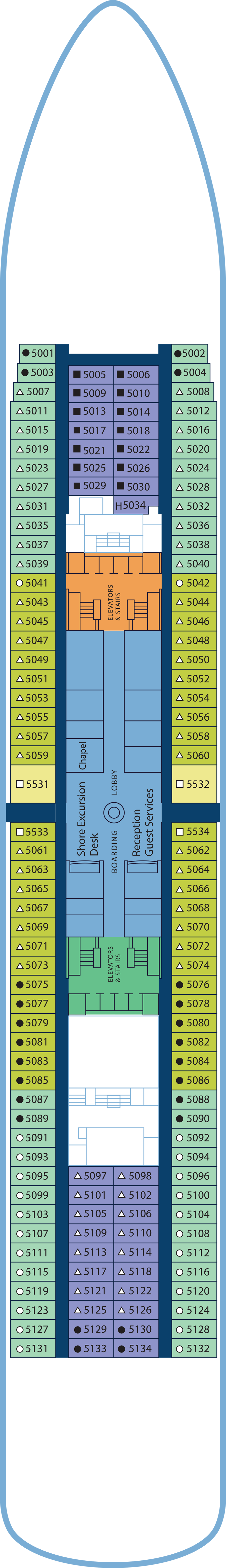 Changes in Attitude (Deck 5) deck plan for Margaritaville Paradise