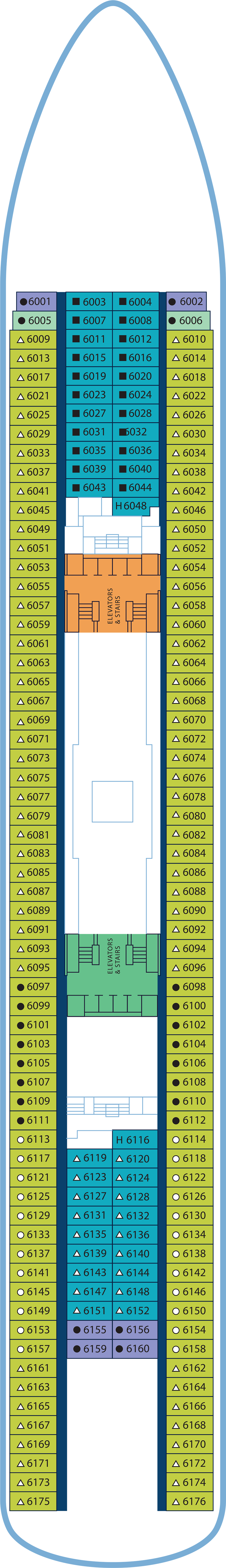 Flip Flop (Deck 6) deck plan for Margaritaville Paradise