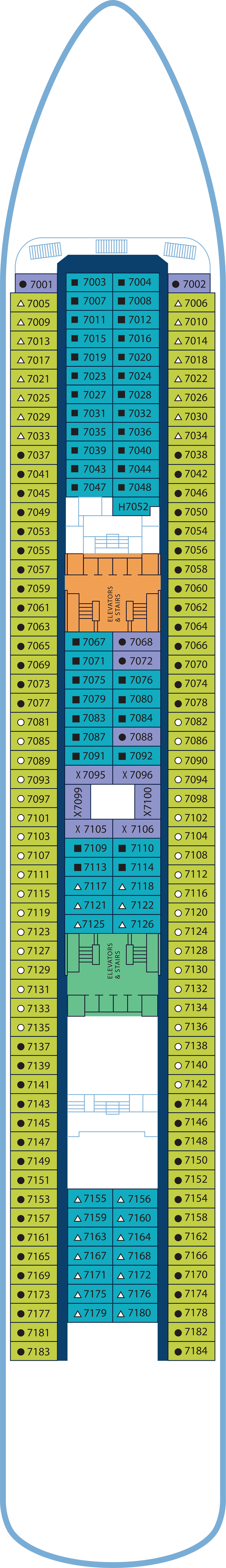Riddles in The Sand (Deck 7) deck plan for Margaritaville Paradise
