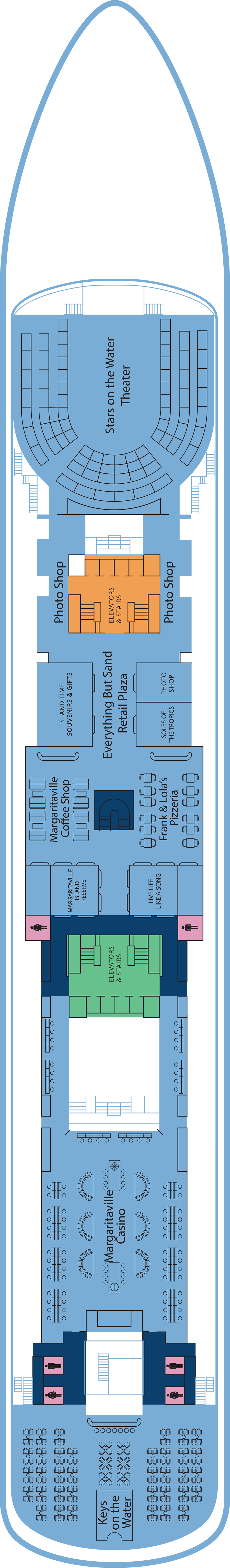 Love and Luck (Deck 9) deck plan for Margaritaville Paradise