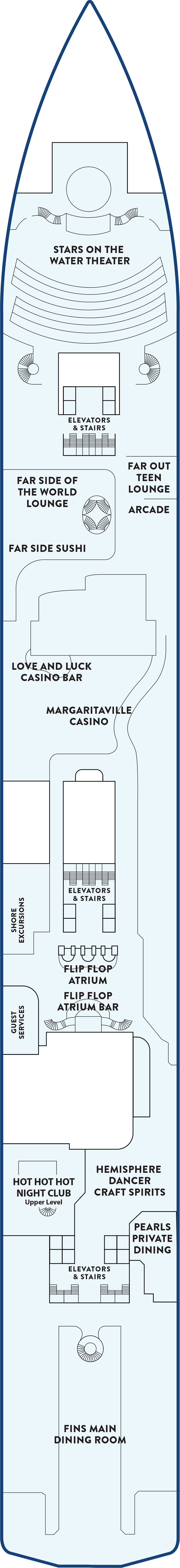 Flip Flop (Deck 2) deck plan for Margaritaville Islander