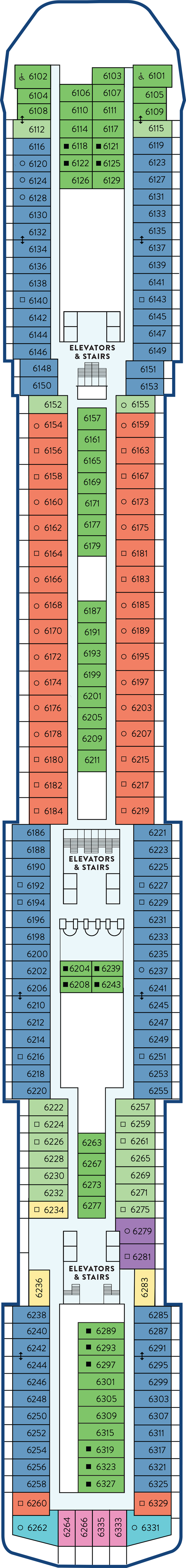 Last Mango (Deck 6) deck plan for Margaritaville Islander