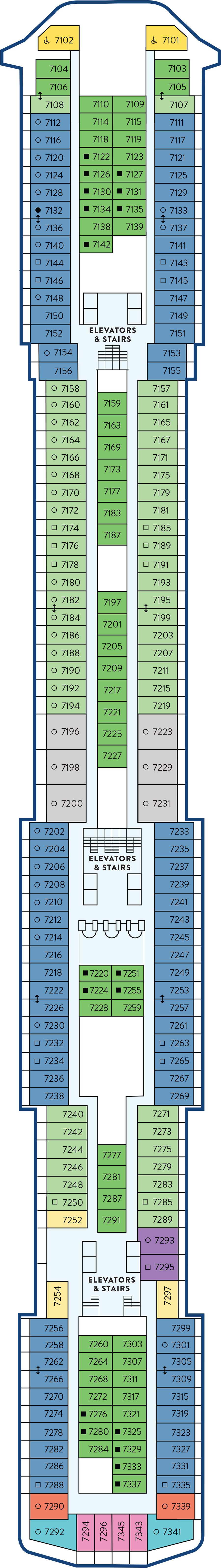 Painted Sky (Deck 7) deck plan for Margaritaville Islander