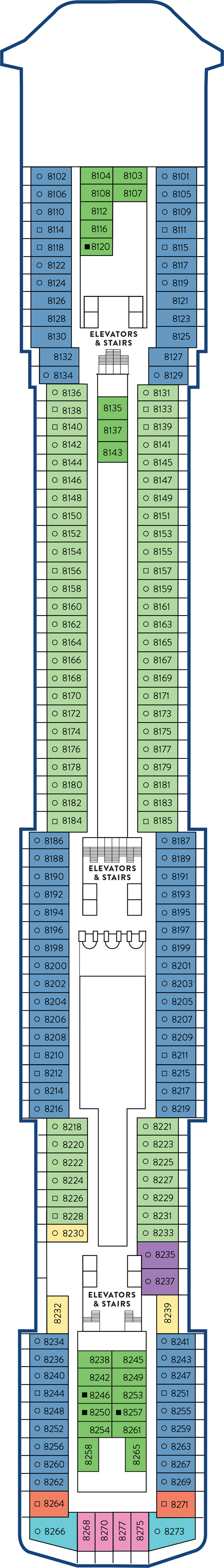 Limes and Salt (Deck 8) deck plan for Margaritaville Islander
