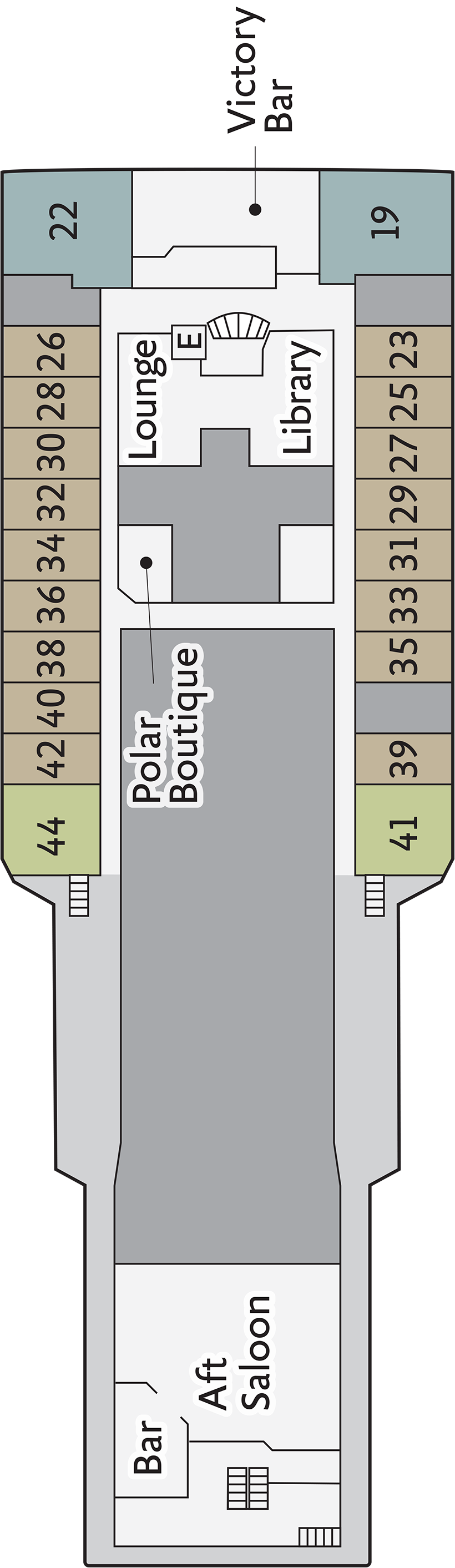 Bridge Deck 2 deck plan for 50 Years of Victory