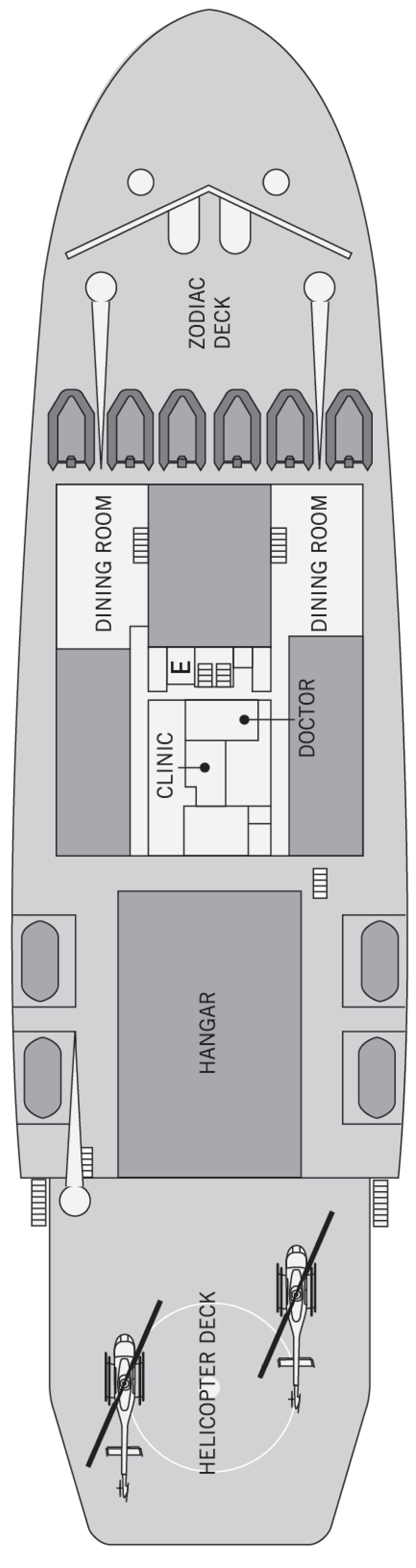 Deck 4 deck plan for Kapitan Khlebnikov