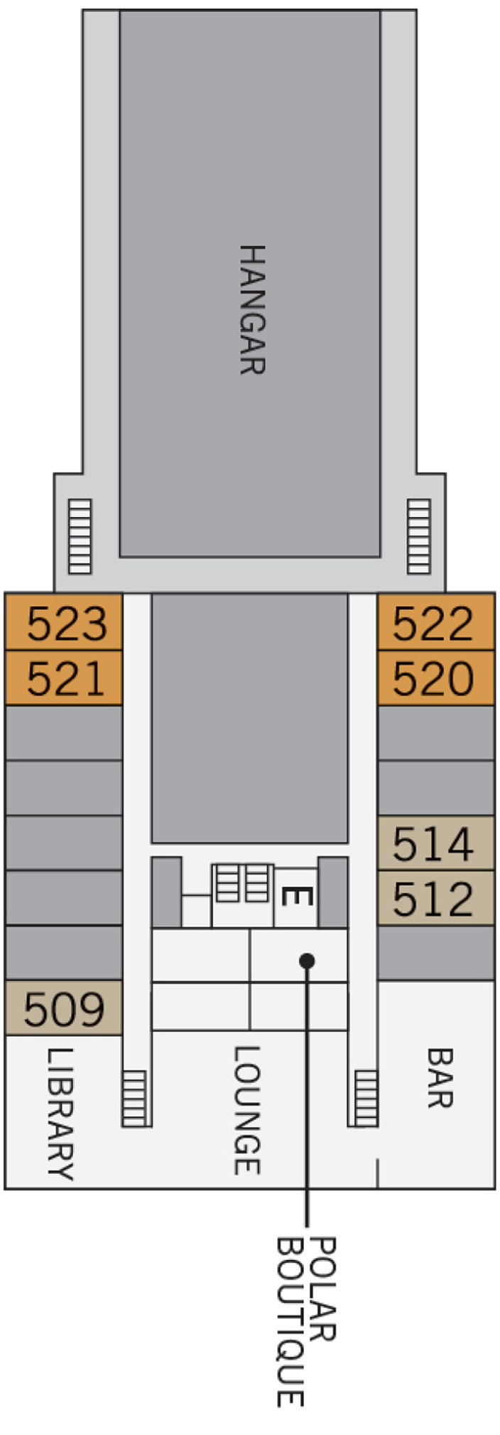 Deck 5 deck plan for Kapitan Khlebnikov