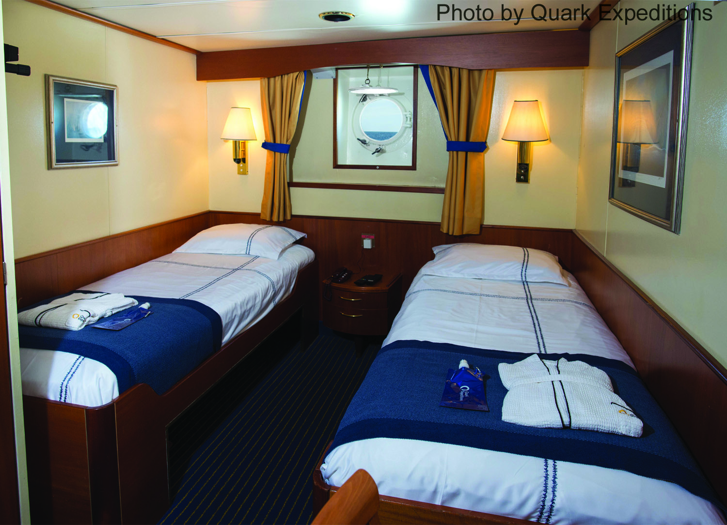 Main Deck Twin Porthole stateroom on Ocean Adventurer