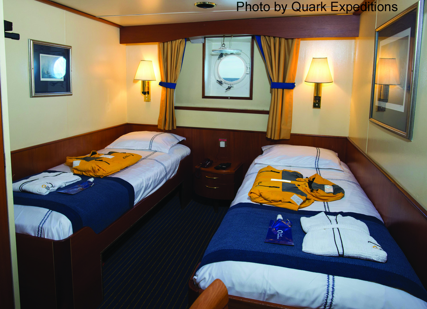 Main Deck Twin Porthole stateroom on Ocean Adventurer