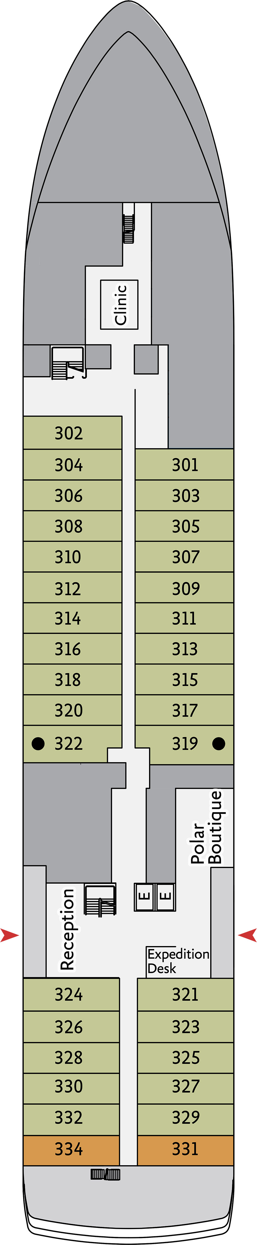 Deck 3 deck plan for Ultramarine