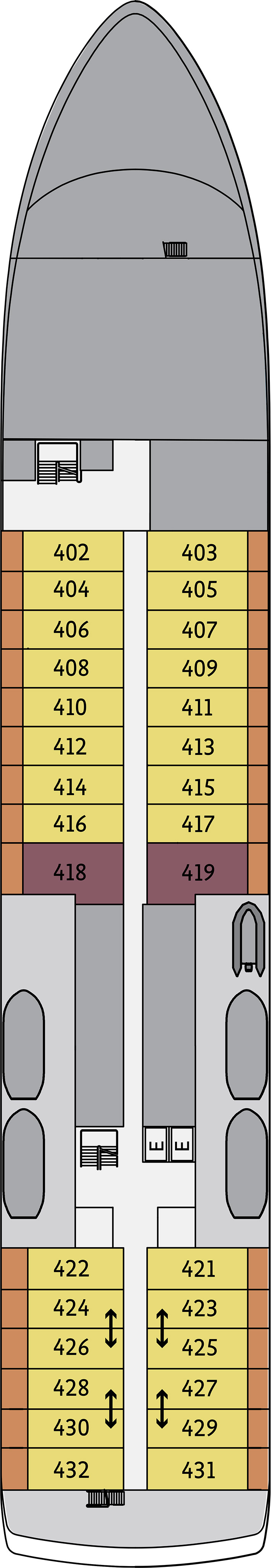 Deck 4 deck plan for Ultramarine