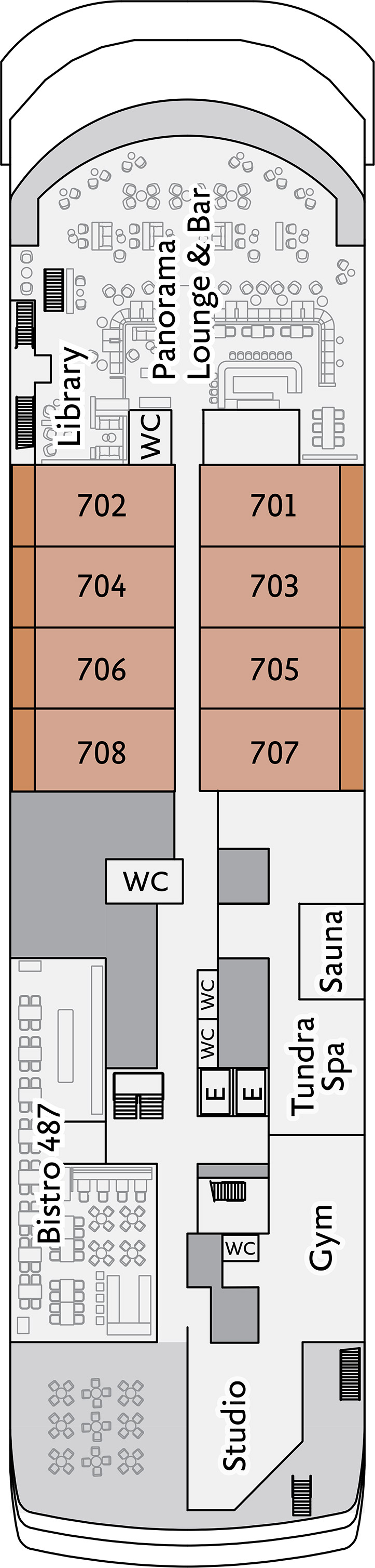 Deck 7 deck plan for Ultramarine