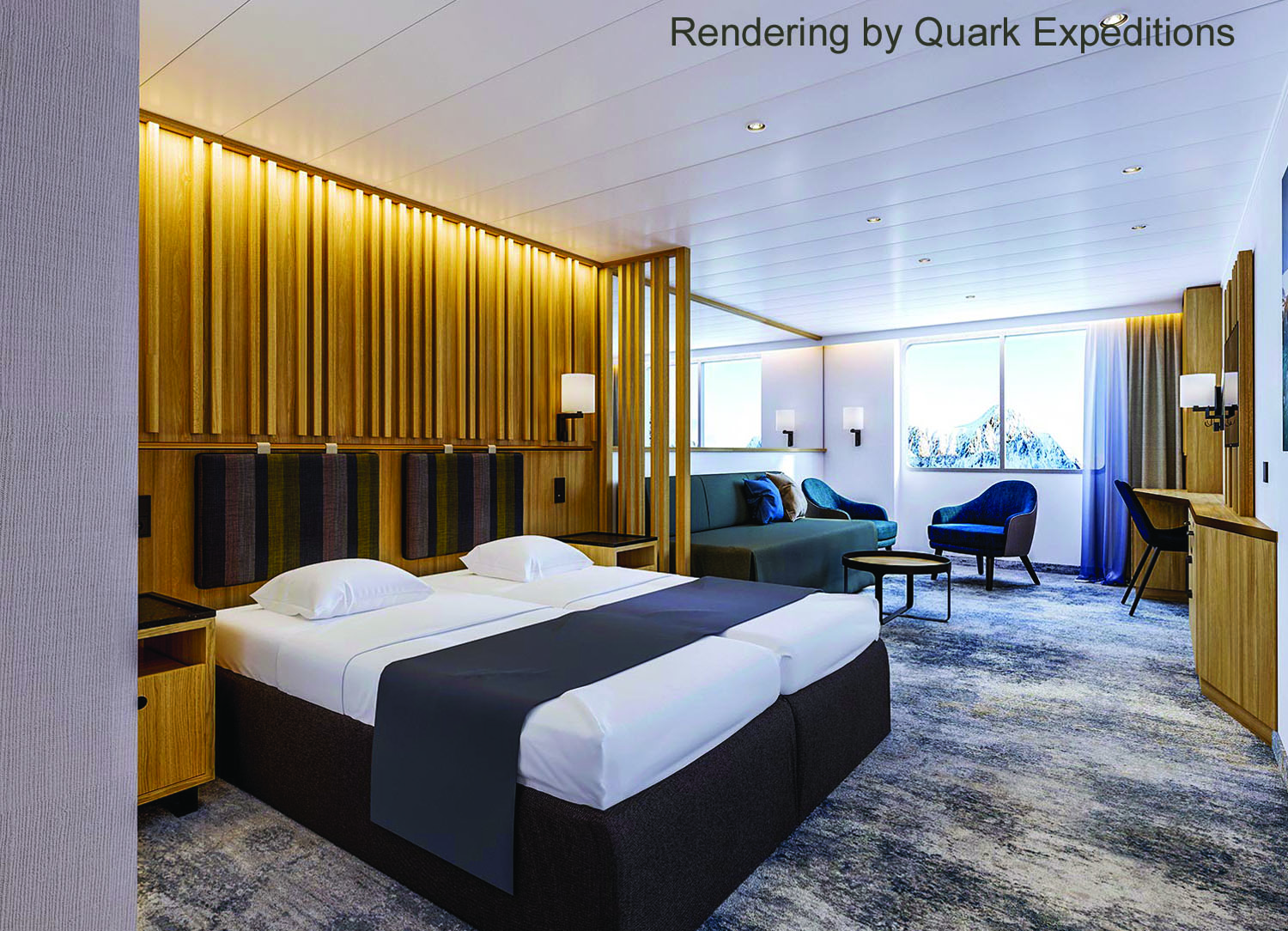 Explorer Triple Suite stateroom on Ultramarine