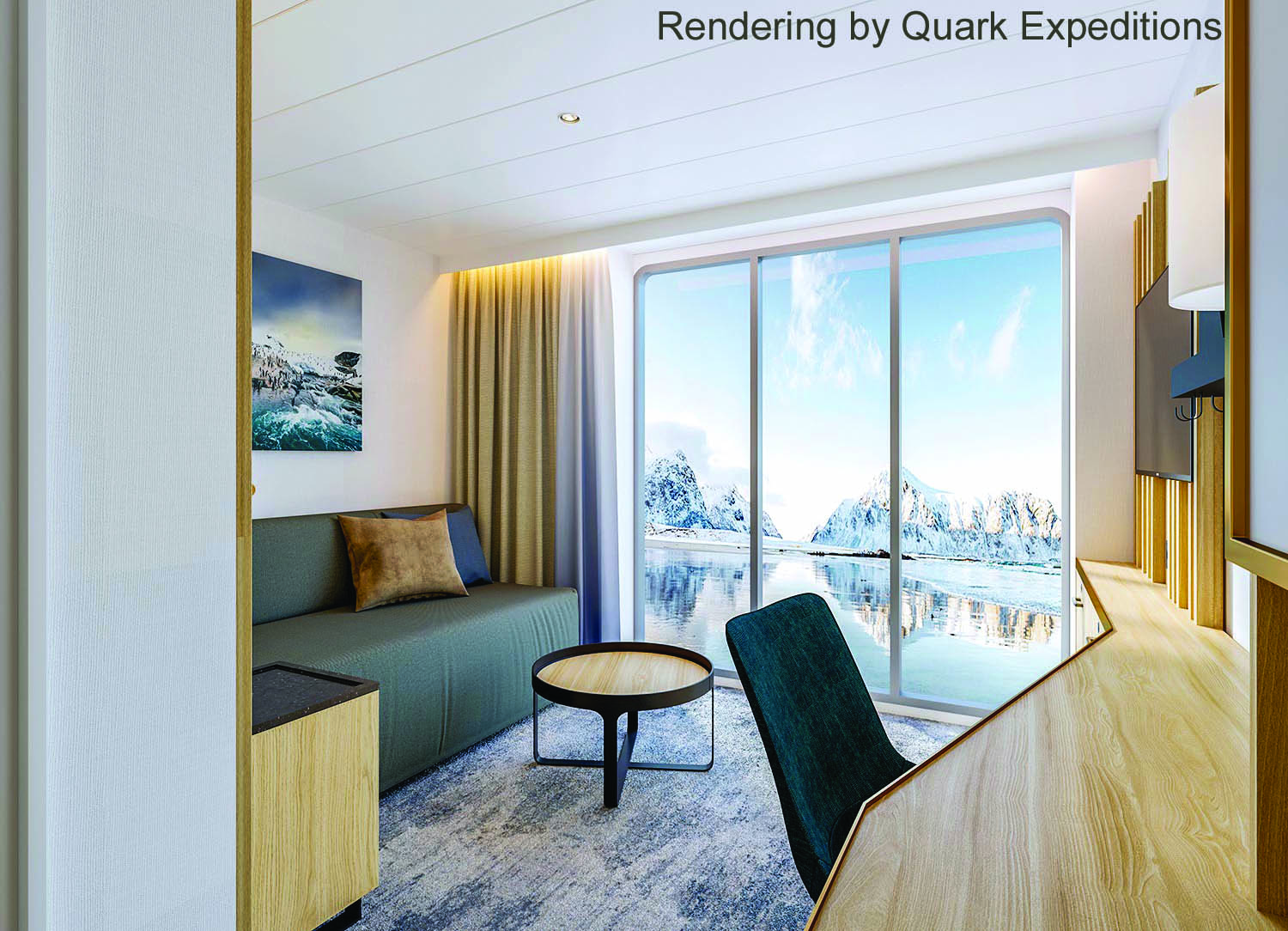 Solo Panorama Suite stateroom on Ultramarine