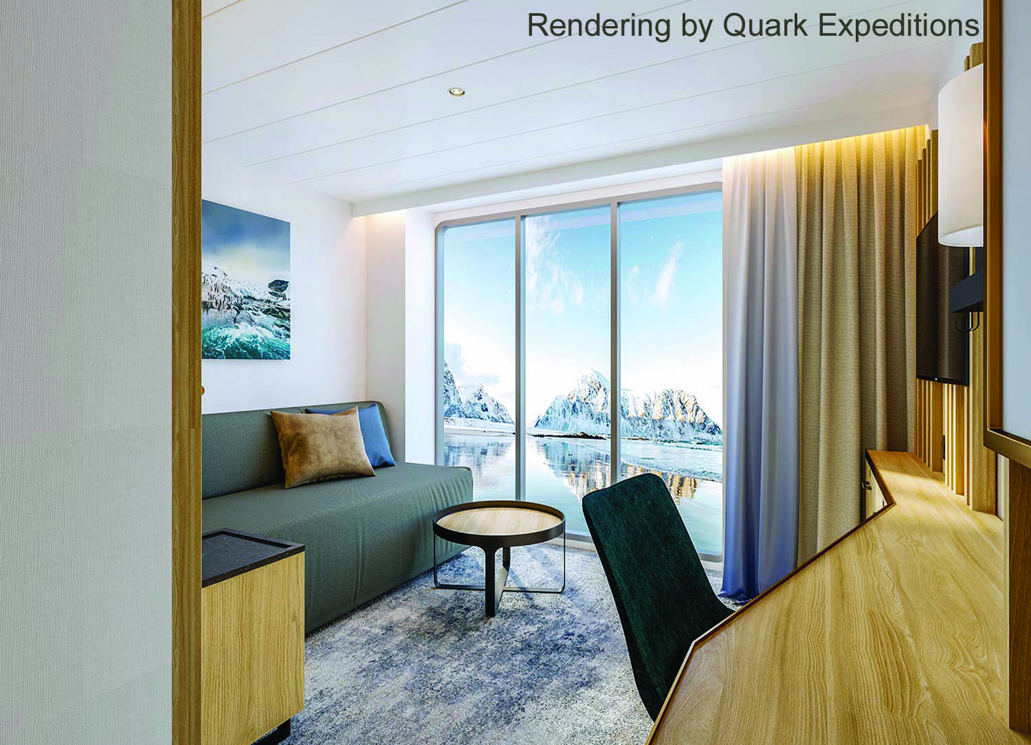Solo Panorama Suite stateroom on Ultramarine