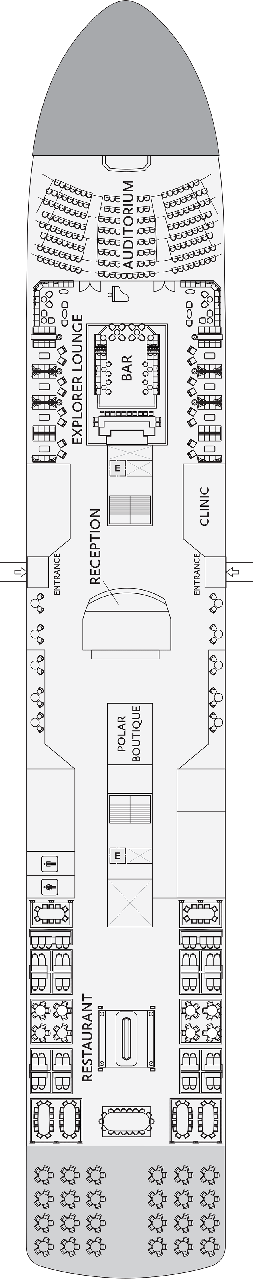 Deck 4 deck plan for World Explorer