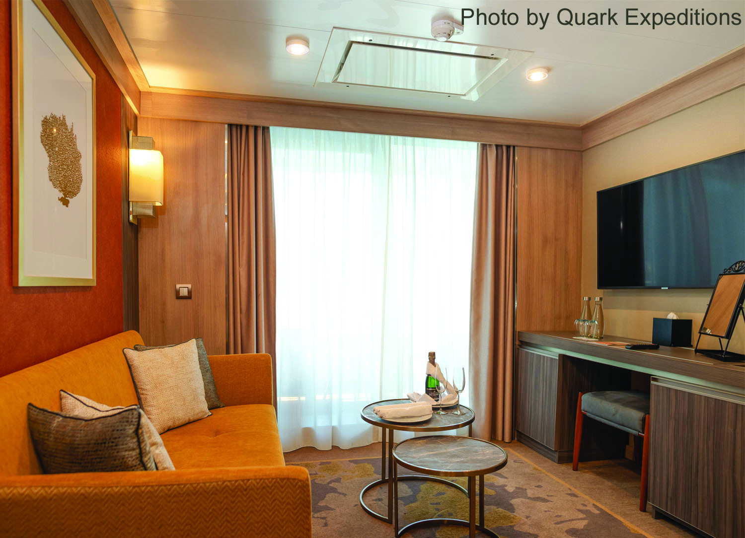 Superior Suite stateroom on World Explorer