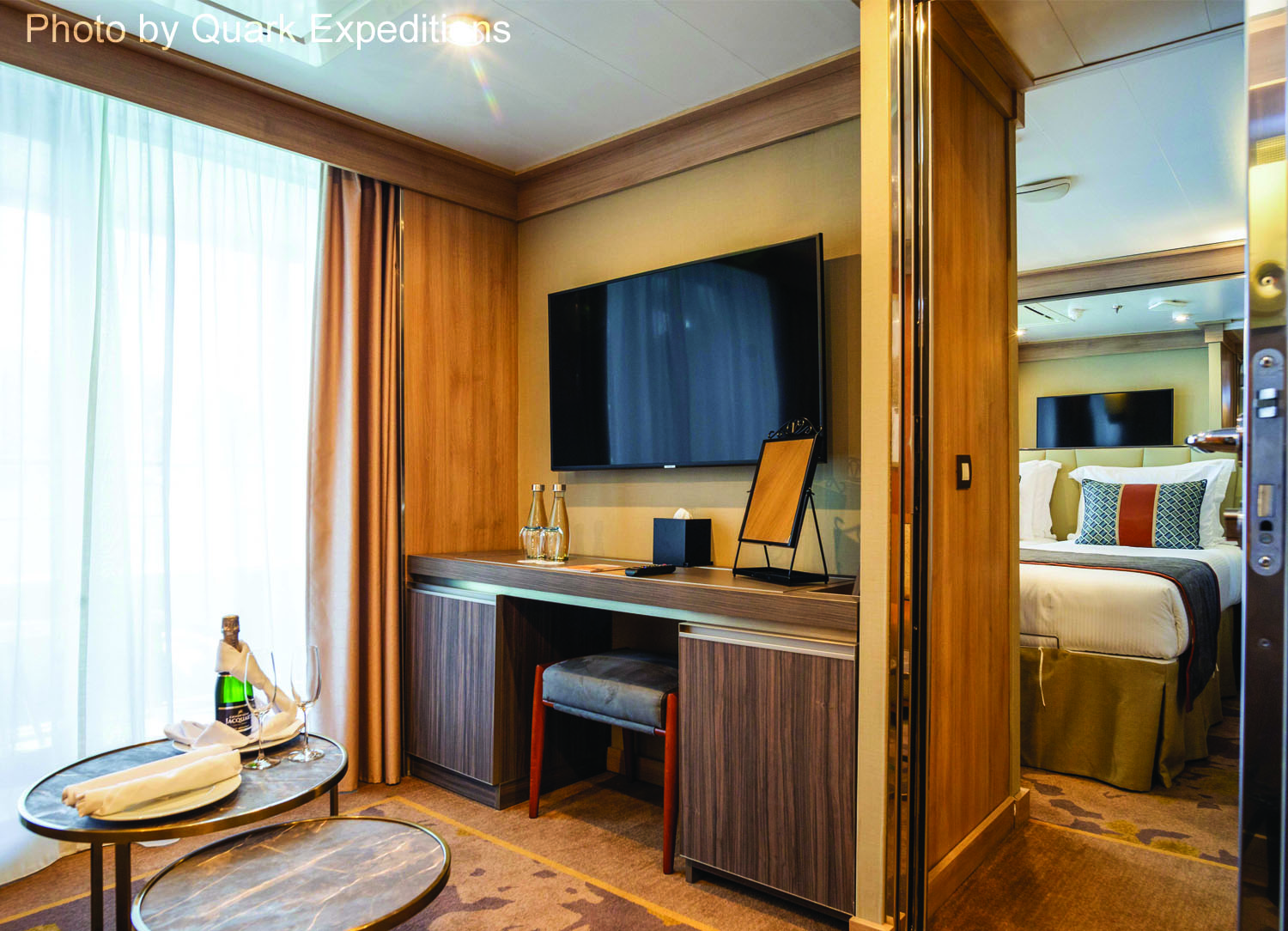 Superior Suite stateroom on World Explorer