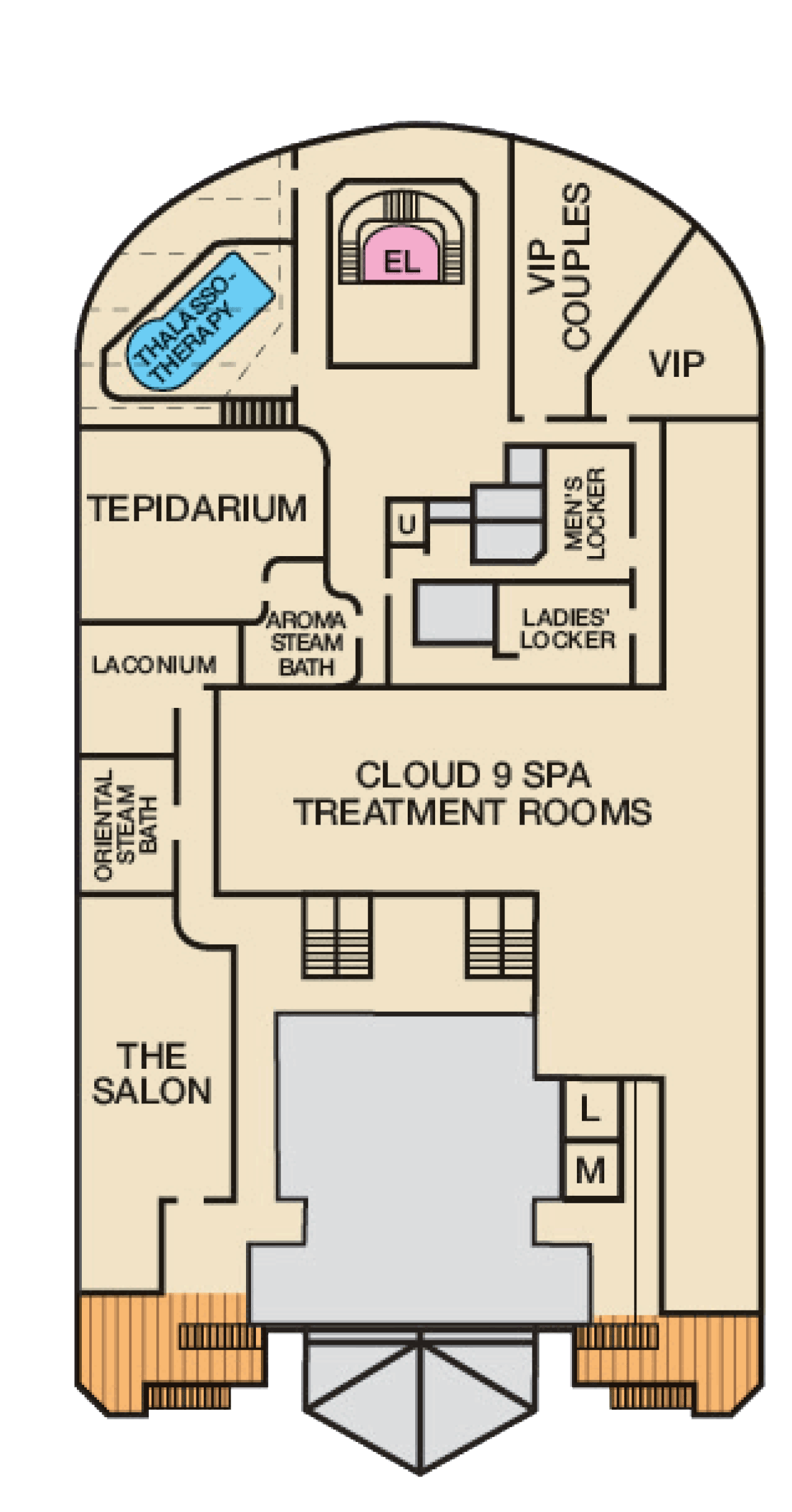 Deck 14 deck plan for Carnival Breeze