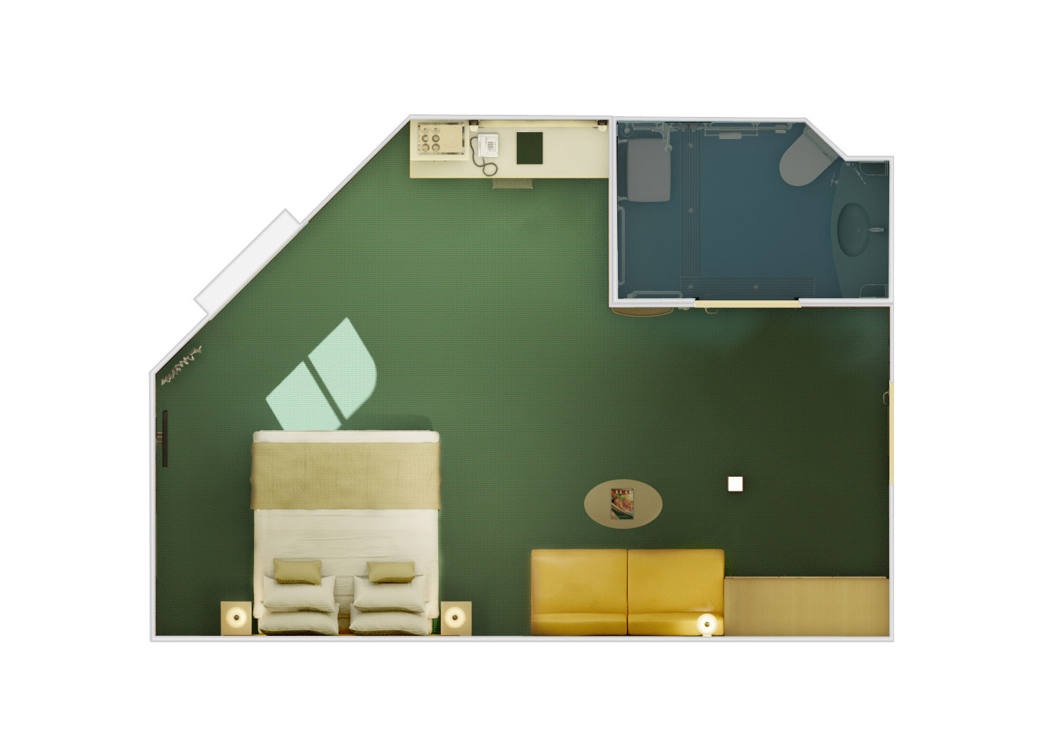 Cloud 9 Spa Ocean View (Walkway View) - Schematic