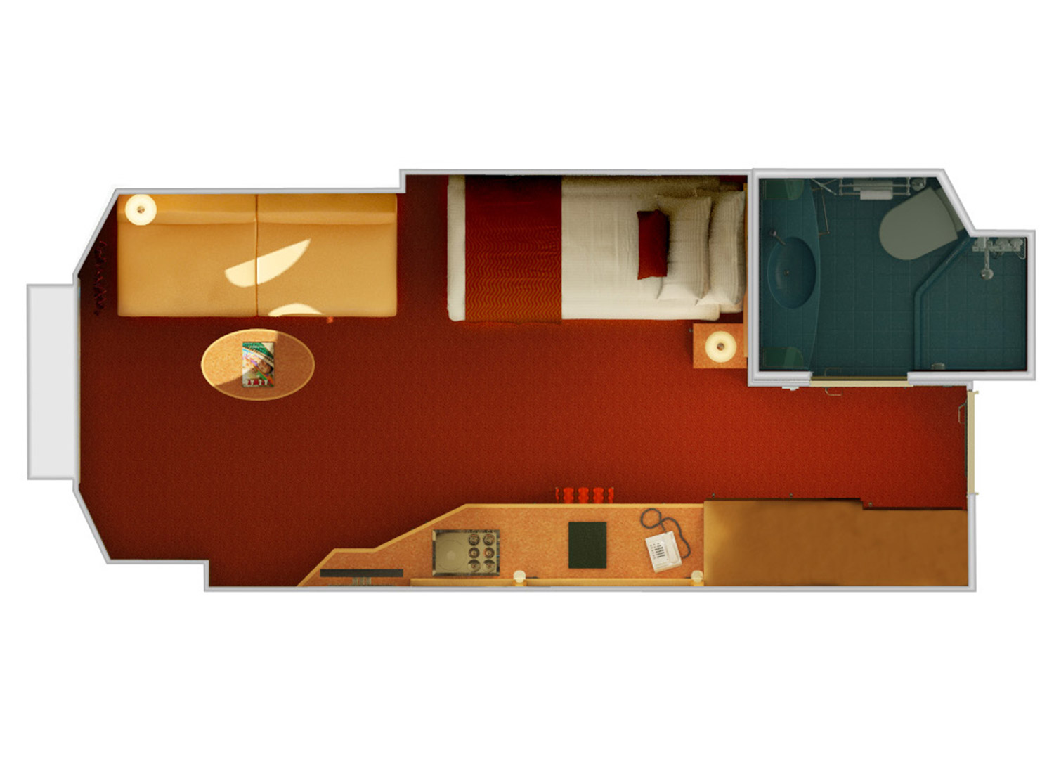 Interior with Porthole - Schematic