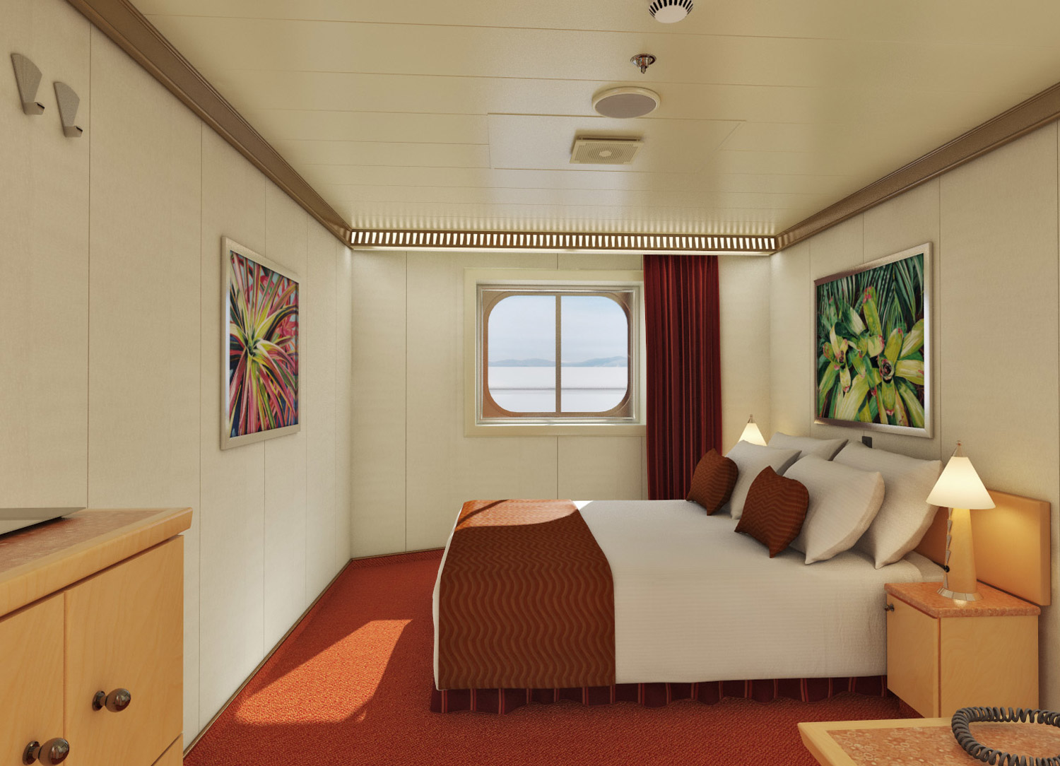Interior with Picture Window (Walkway View) - Bedroom