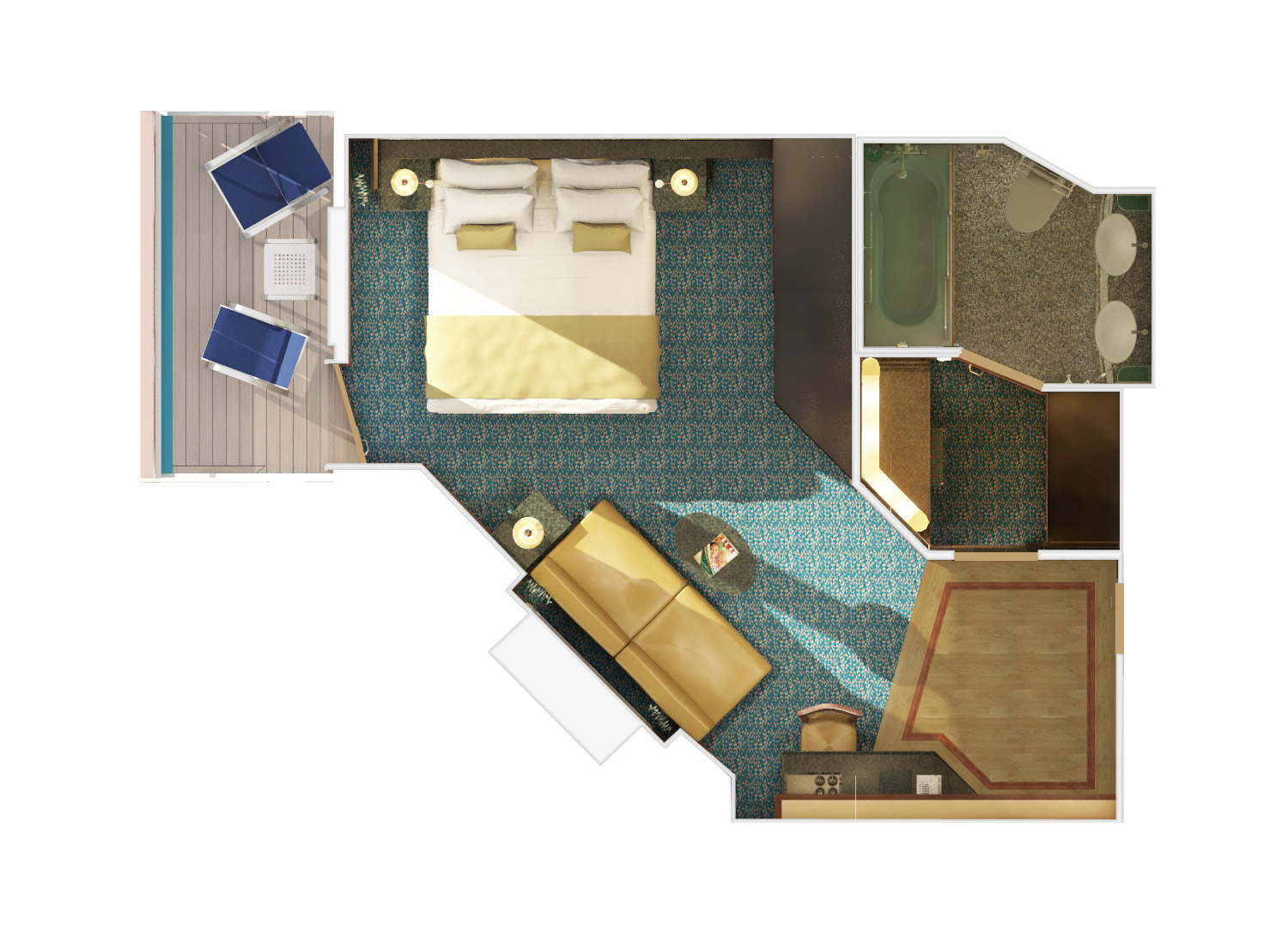 Junior Suite (Obstructed View) stateroom on Carnival Dream