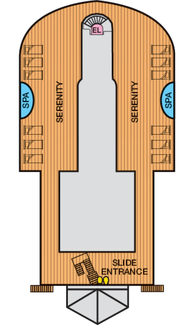 Sky (Deck 15) deck plan for Carnival Dream