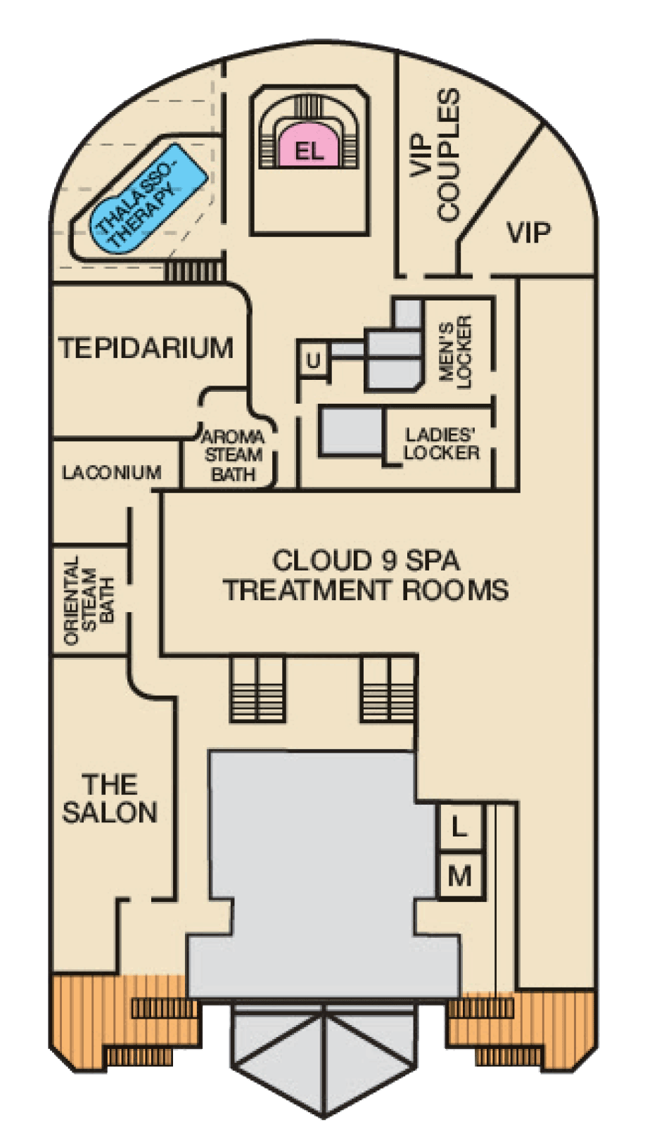 Deck 14 deck plan for Carnival Magic