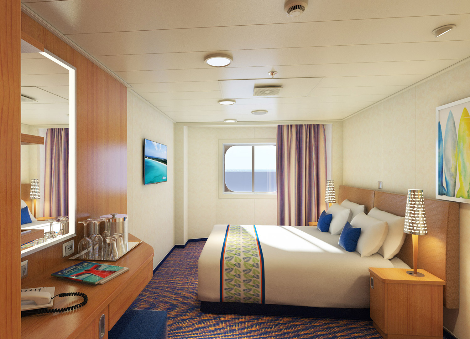 Interior with Picture Window (Walkway View) - Bedroom