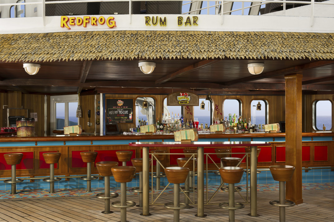  A view of the RedFrog Rum Bar aboard <em>Carnival Ecstasy</em> 