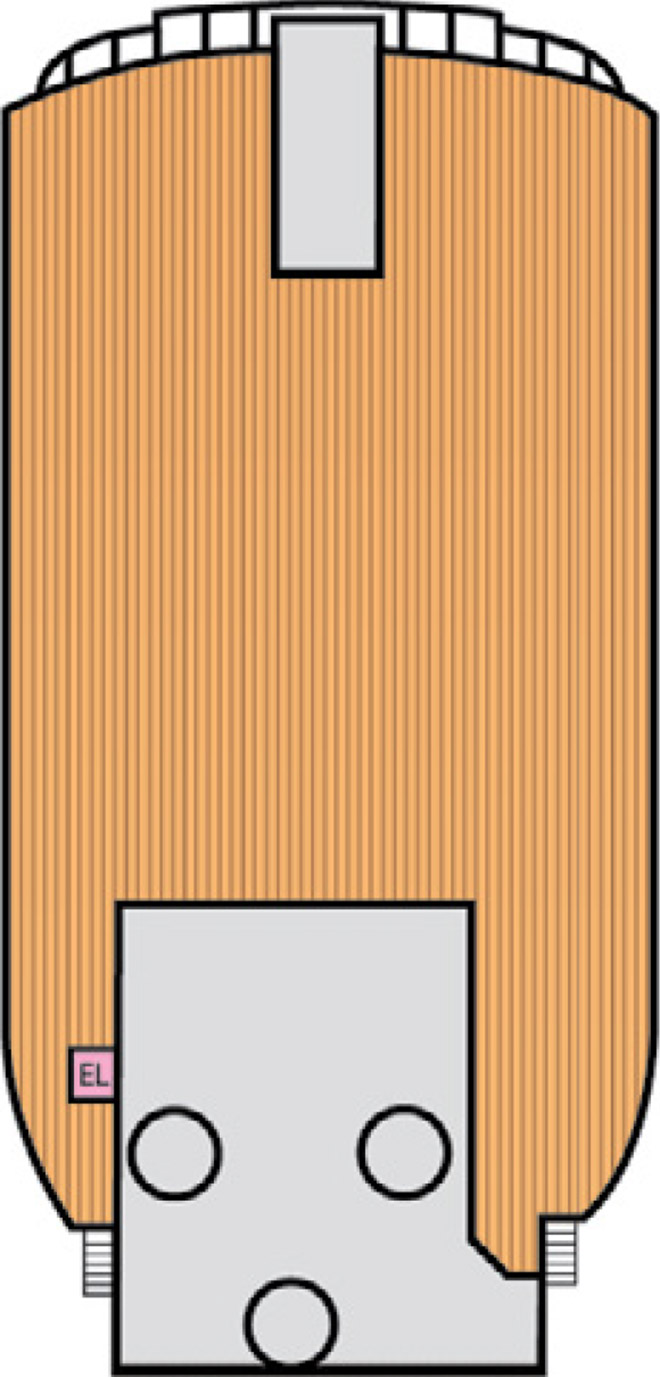 Sun (Deck 15) deck plan for Carnival Elation
