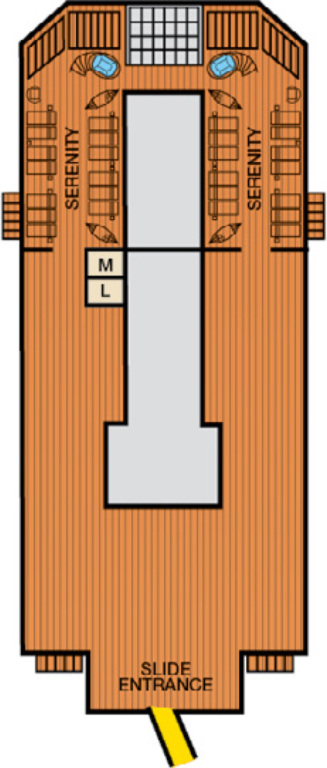 Sky (Deck 14) deck plan for Carnival Conquest