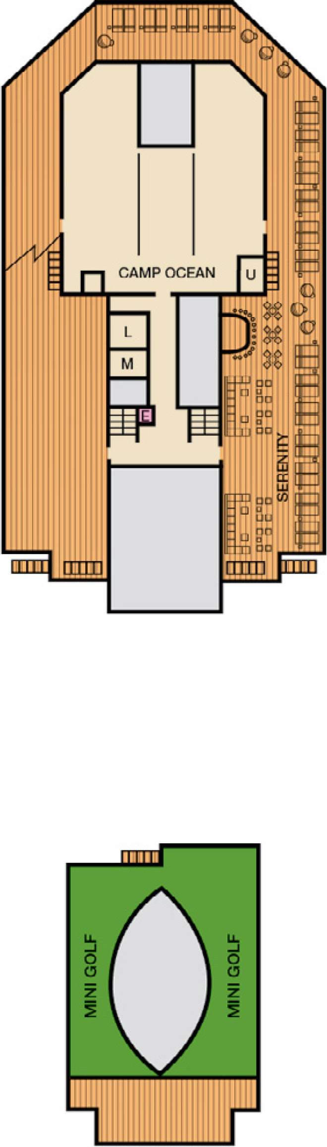 Sun (Deck 12) deck plan for Carnival Glory 