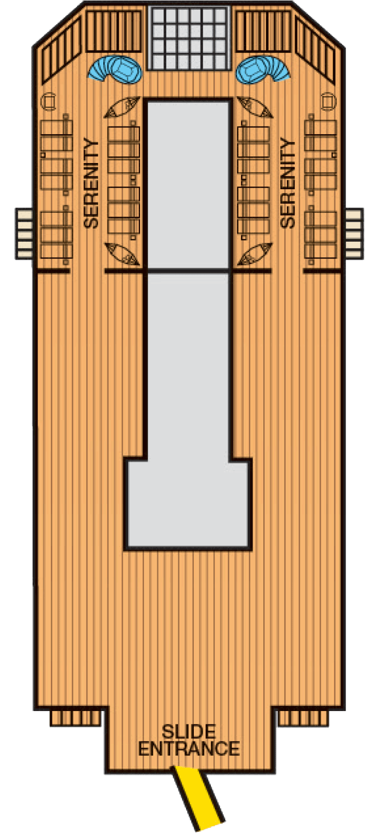 Sky (Deck 14) deck plan for Carnival Valor