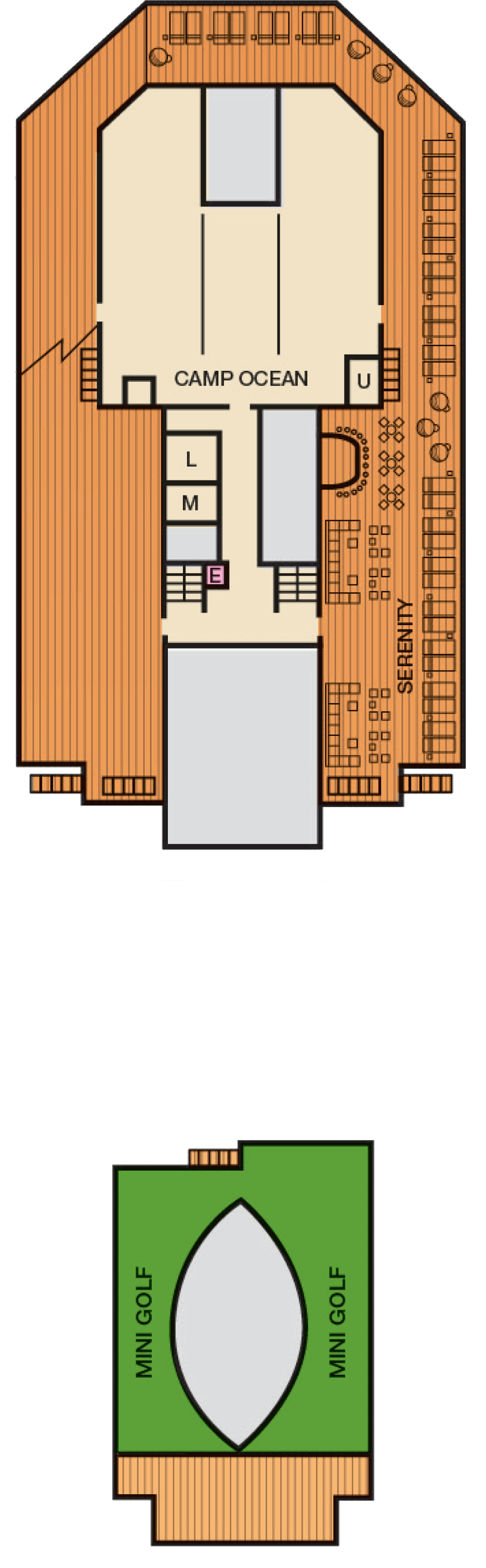 Sun (Deck 12) deck plan for Carnival Liberty 
