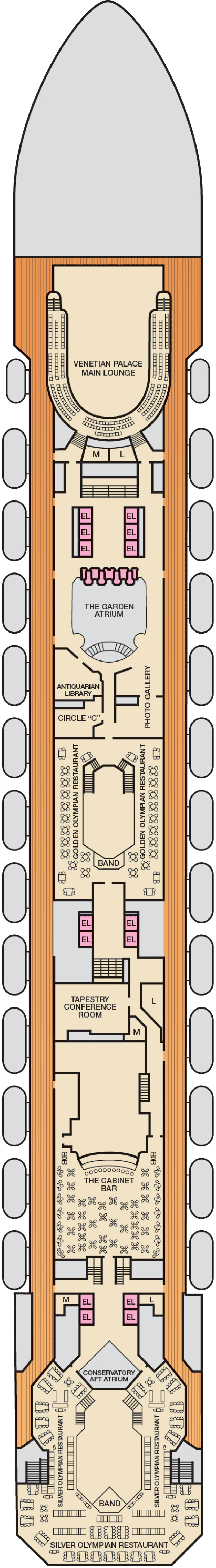 Atlantic (Deck 4) deck plan for Carnival Liberty 