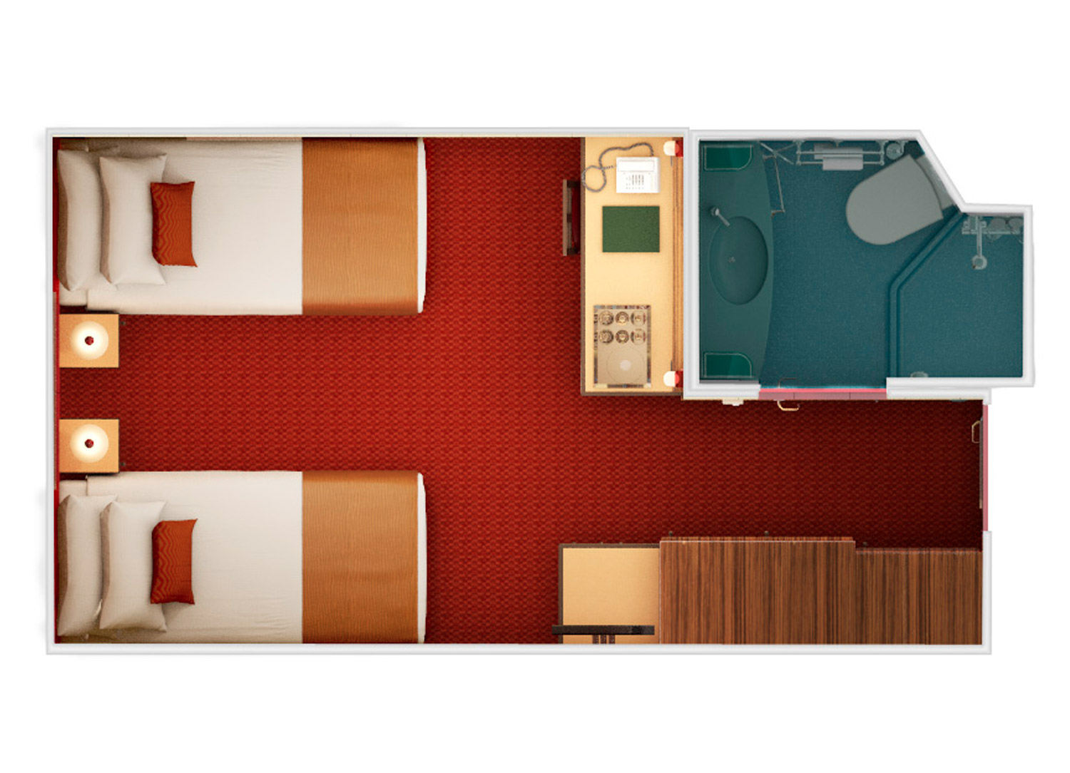 Cloud 9 Spa Interior - Schematic