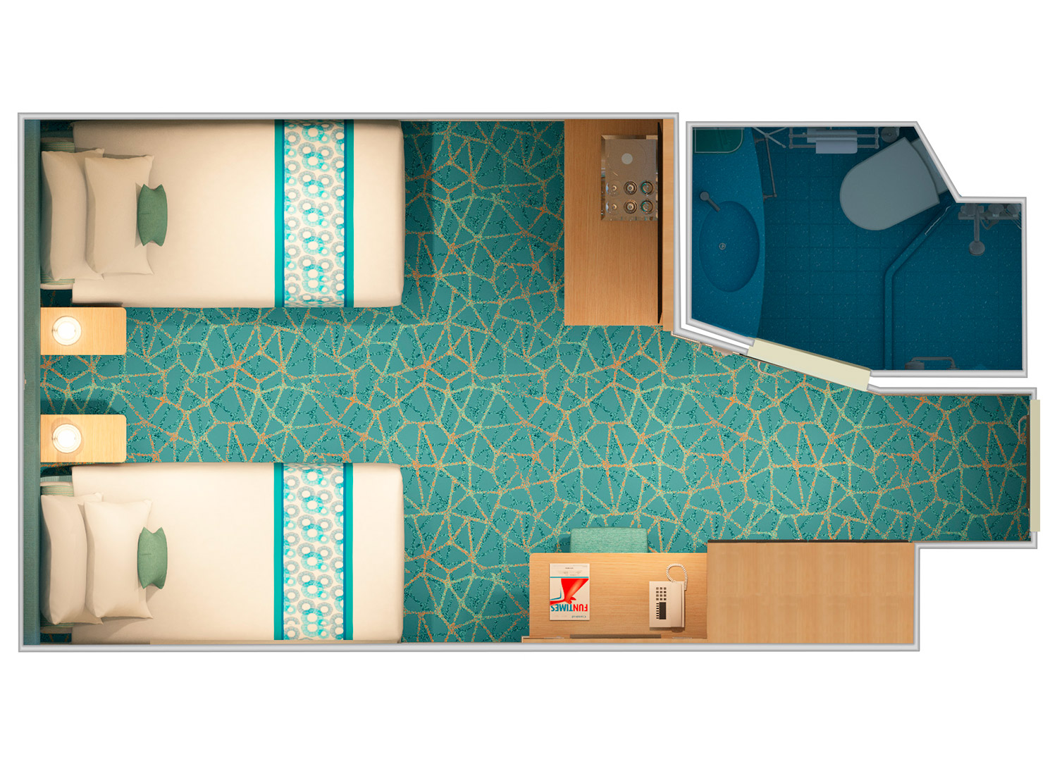 Cloud 9 Spa Interior - Schematic