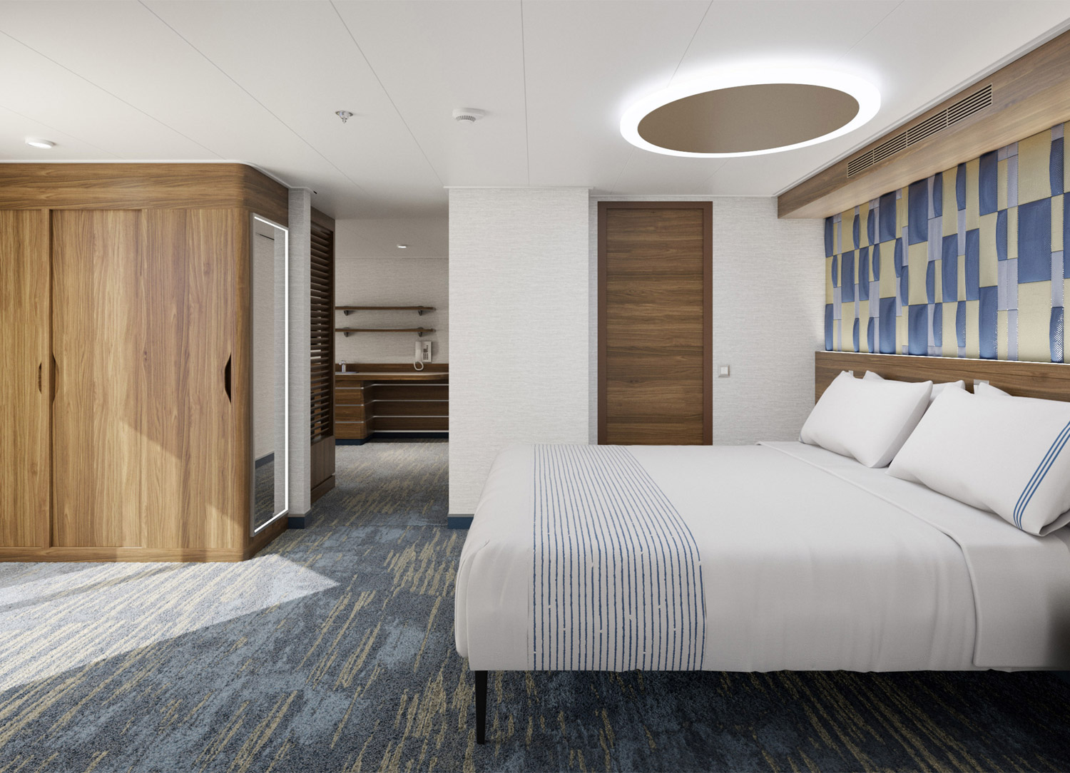 Carnival Excel Corner Suite - Bedroom
