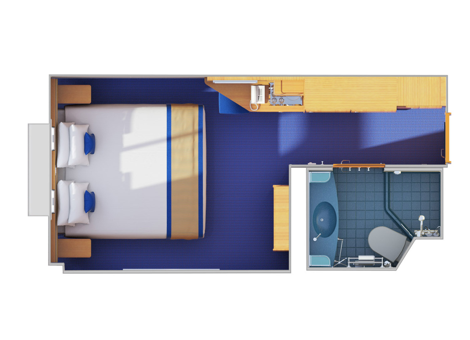 Interior with Picture Window (Walkway View) - Schematic