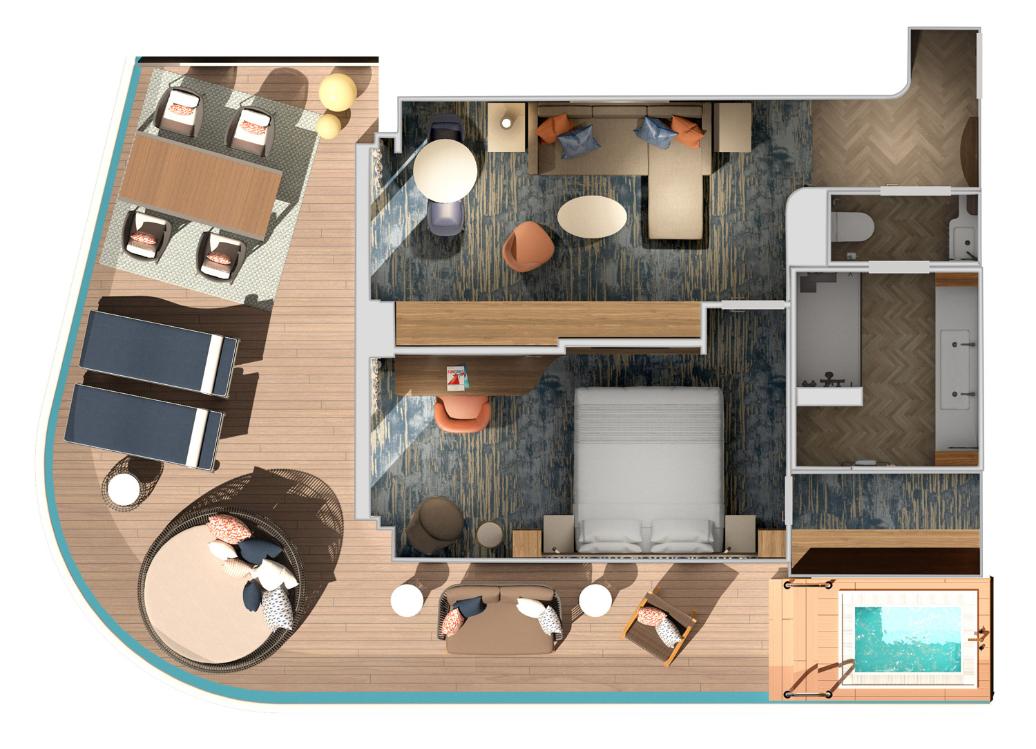 Schematic of the Excel Aft Suite