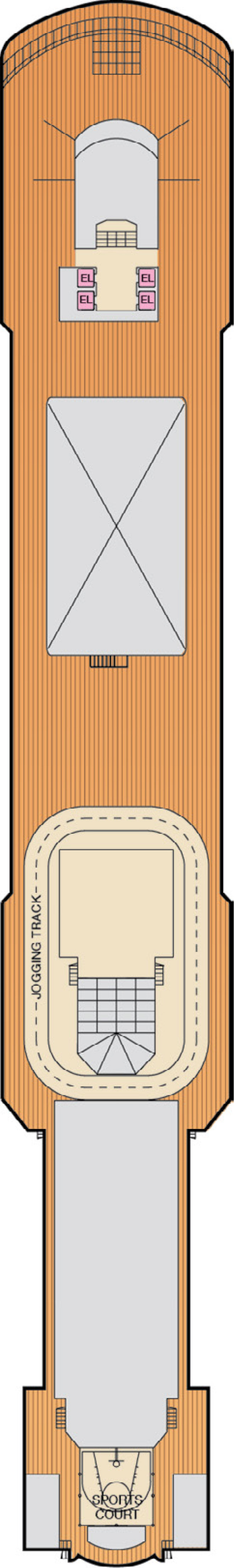 Deck 11 deck plan for Carnival Luminosa