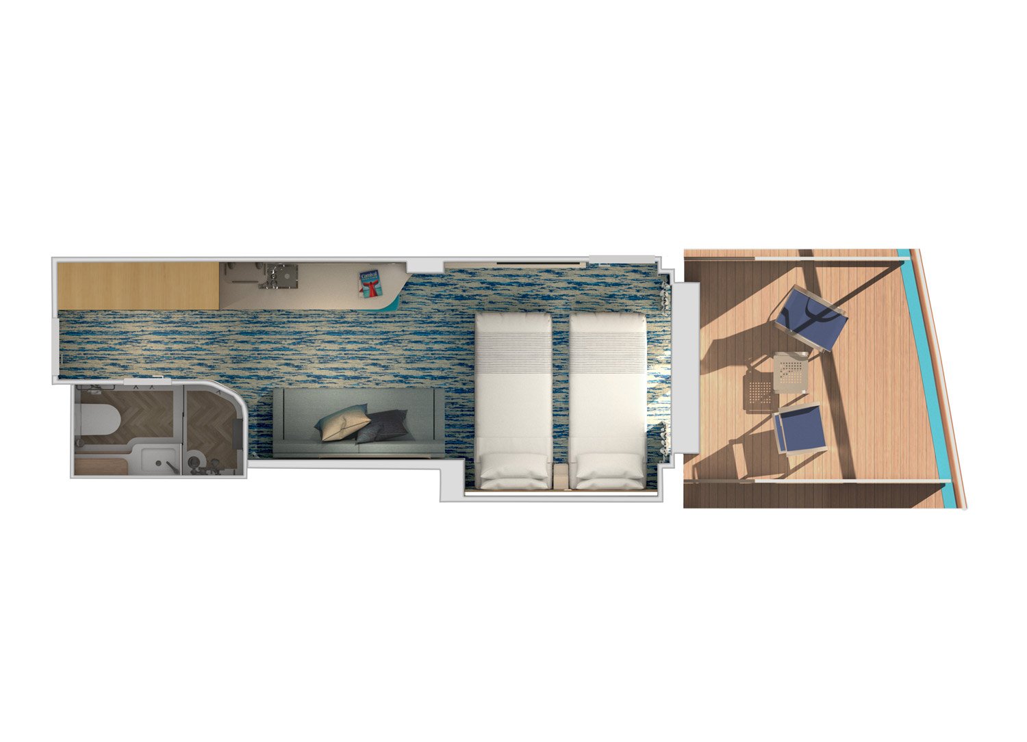 Schematic of the Extended Balcony