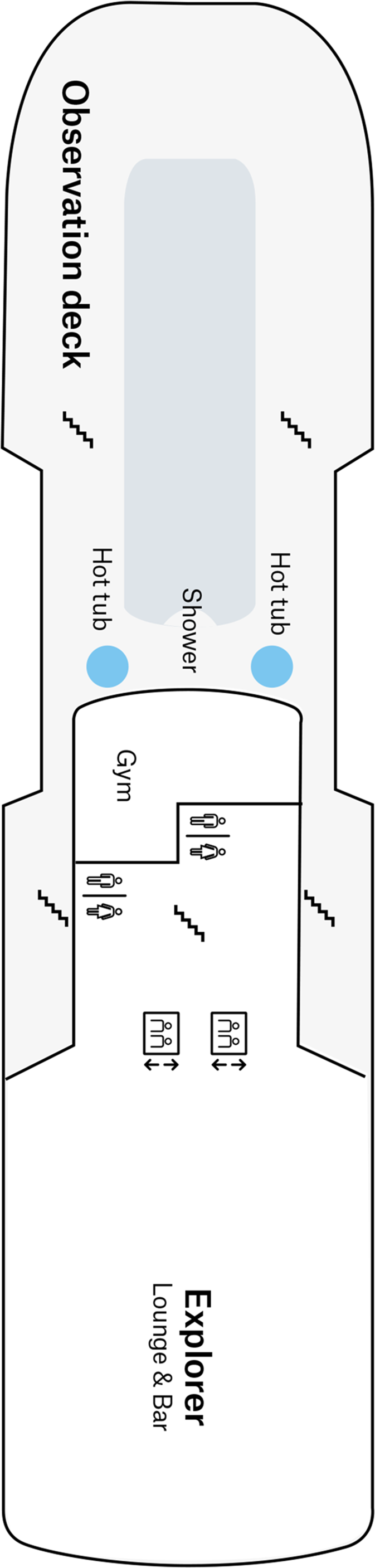 Deck 7 deck plan for MS Fram