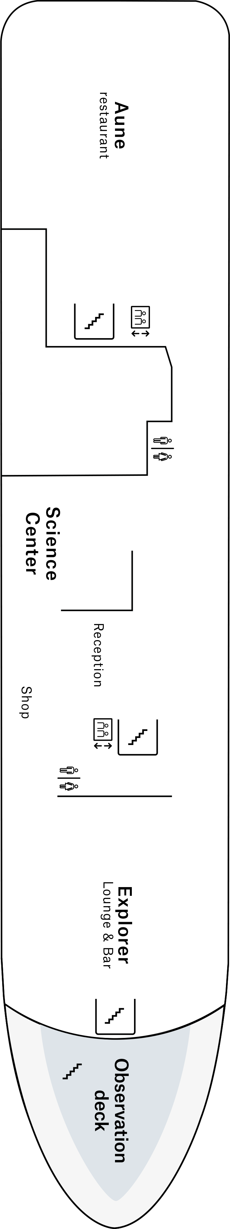 Deck 5 deck plan for MS Spitsbergen